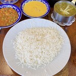 印度料理シタール - ランチセット　キーマカレーとバターチキンカレー