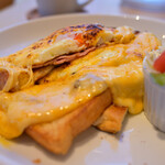 アンドサンドイッチ - ハムエッグチーズトースト セット@税込896円