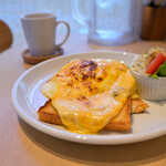 アンドサンドイッチ - ハムエッグチーズトースト セット@税込896円