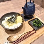 京都 茶寮翠泉 - とろろ昆布と京漬物茶漬けセット 1,200円税