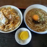 みかみ食堂 - かつ丼、月見うどん