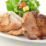 Salt-grilled young chicken skirt steak