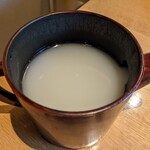 蕎麦わたなべ - そば湯