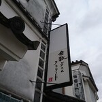 倉敷デニムストリート - 道路側 看板 倉敷デニムストリート