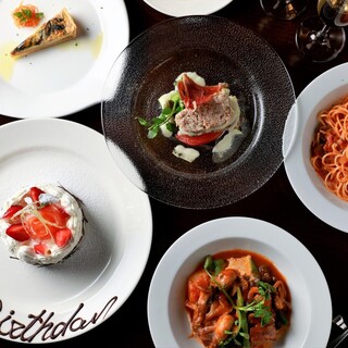 各種宴会から女子会、記念日までシーンに応じたコースが充実◎