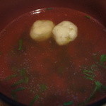 魚山人 - お団子入りのお吸い物。