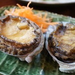 魚山人 - アワビの酒蒸し。