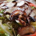 魚山人 - タコのカルパッチョ。中華風のドレッシングが良く合う。