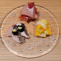 iro - 鰤 大根　鰆 海苔　アオリイカ コリンキー