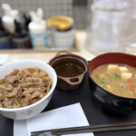 Matsuya - 得朝ミニ牛めし豚汁セット ミニカレー
