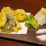 創作ダイニング そらや - 白子の天ぷら