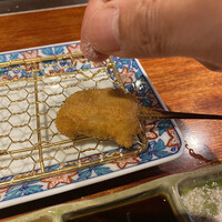 串揚げキッチン だん 梅田店 - 鰆のバター醤油は塩で