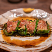 鳥茂 - ピーマンの肉詰め