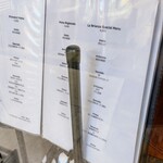 La Brianza - この日のメニュー。メニューは随時変わっていきます