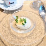 La Brianza - パンナコッタアングレーズソース、ディカフェコーヒーと。とろけるパンナコッタ、コーヒーと合って美味しい大好き☆
