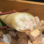 四季彩ダイニング　春 - ずわい蟹の春巻き