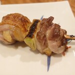 里葉亭 - 熊野地鶏のもも（ねぎま）