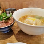 Odashi Men Shokudou Harada - 特製お出汁麺＆お肉飯