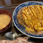 美波 - オムソバメシ定食＝600円