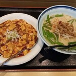 台湾料理 豊味園 - ラーメンセット：麻婆飯と台湾豚骨ラーメン