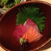 和食 鮨 日本酒 銀波 銀座店 - お造り三点盛り