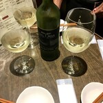 Mr.kanso - 基本的に立ち飲み。1本のワインを3人でシェアした。