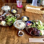 ジャム cafe 可鈴 - 週替りランチ 1,050円(+ごはん大盛り 50円←私も娘もw)