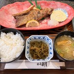 かど新 - 鮪のカマ焼き定食(タルタル増し)_¥930