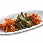 Assortment of 3 types of kimchi