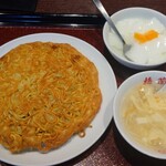 梅蘭 - 梅蘭焼きそばAセット(税込1,133円)