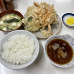 天ぷら定食ふじしま - 海老天付き 天ぷら定食