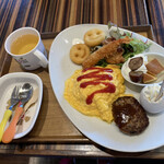 Cafe brunch TAMAGOYA - お子さまセット（¥880）