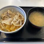 Yoshinoya - 豚丼小盛＋味噌汁（393円＋74円）