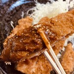手打ちとんかつ かついち - ロースアップ