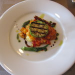 レストラン makiya - ヒラメのムニエル　夏野菜のラタトゥユ