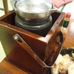 荻窪いちべえ - 燗酒だとこのように。ちなみに山吹極。