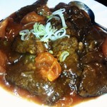 台湾家庭料理 福味香 - トマトと牛肉の炒め、とろみ多めバージョンです