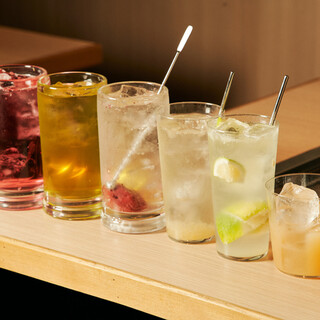 種類豊富なドリンクで乾杯❗️神泡のビール＆5種のレモンサワー