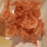 割烹 なり田 - 桜えびのかき揚げ