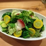 カフェ チルコリーノ - 20130519　勃起貝とホタテのサラダ