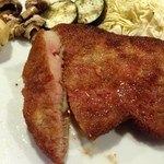 カフェ チルコリーノ - 20130519　豚肉パン粉焼き　焼き野菜　本当はラタティユ付き