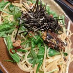 洋麺屋 五右衛門 - 鯖と水菜のペペロンチーノ 980円