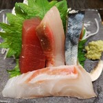 Sushi Sake Sakana Sugitama - 欲張りな刺身４点盛り