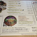 TACOS&BURRITO DOSCO COFFEE - メニュー