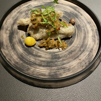 日本のイタリア料理店 sai - メヒカリのフリット　リーキとヴィンサントのソース