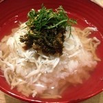 春草 - 13.5月　しらすと梅きゃら蕗のお茶漬け