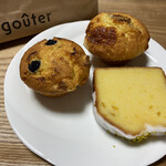 Gouter - ◉ブルーベリークリームチーズマフィン／440円税込
                        ◉キャラメルバナナマフィン／440円税込
                        ◉レモンケーキ／440円税込