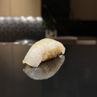 鮨 青海 北新地 - ヒラメ　赤酢と白酢