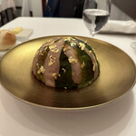 ラ・トゥーエル - ❺キジ、フォアグラ、トリュフのシャルトリューズ。トリュフとヴィネグリットのソース。