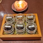 ラ・プリマ・ヴォルタ  - フタを開けた瞬間の香りがとてもよかったので、高知のお茶を選択！(池上一番茶)　和を感じるデザートだったのでお茶がとても合いました(^_-)-☆